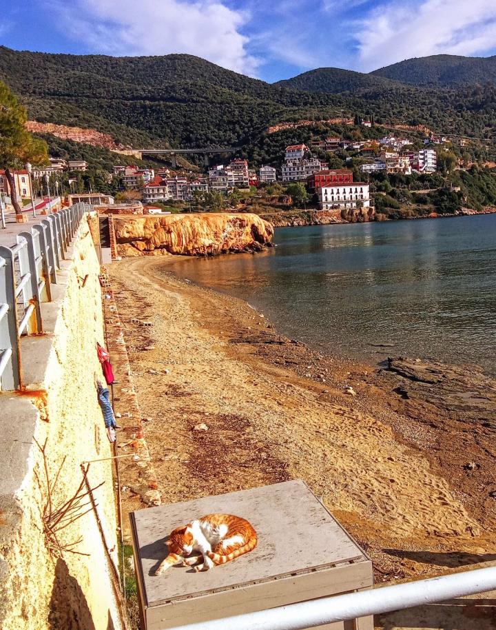 Греция, остров Эвия, Лутра Эдипсу