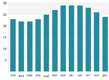 Температура воды в Токасики