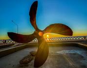 Historic ships propellor along Madryn beach