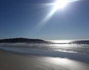 Al atardecer en playa Socos